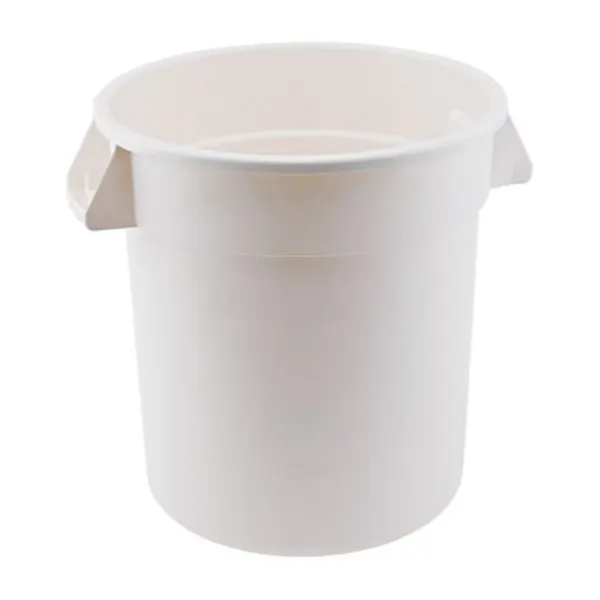 Winco PTC-20W 20 Gallon Round Trash Can 20"L x 19-1/4"W x 22-5/6"H Heavy Duty HDPE White