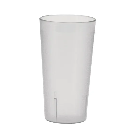 Winco PTP-09C Tumbler, 9.5 oz Clear Pebbled Plastic, Break‑Resistant & Dishwasher Safe – 1 Dozen