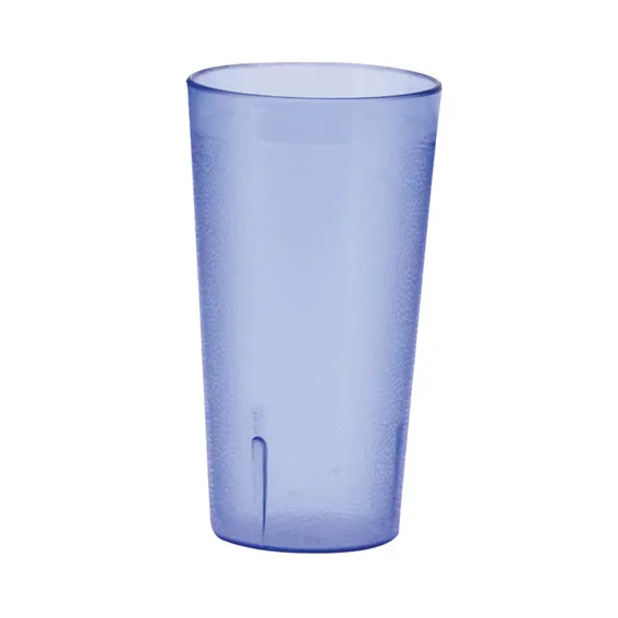 Winco PTP-16B 16 oz (1 pt) Pebbled Tumbler, Blue, Break-Resistant, Dishwasher Safe - 1 Dozen