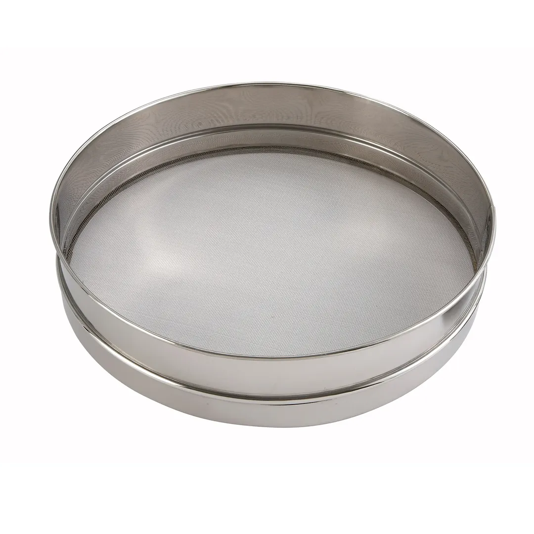 Winco SIV-16 16" x 3" Round Stainless Steel Rim Sieve