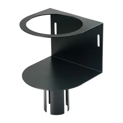 Winco SMWH-5K Iron Black Wipe Holder Stanchion Mount -  5 1/2" x 5 1/2"
