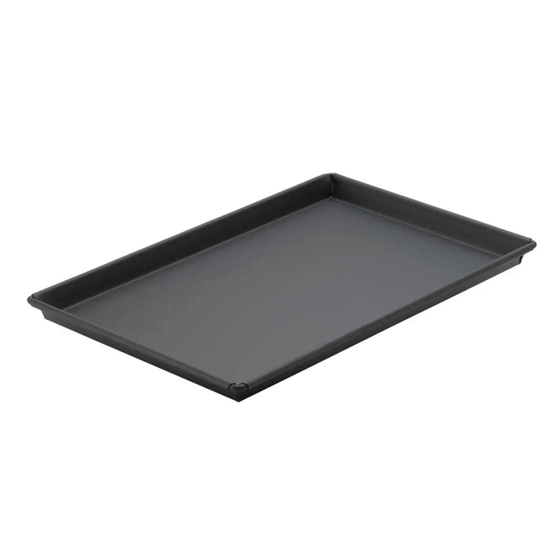 Winco SPP-1218 Tapered Design 12" x 18" Sicilian Pizza Pan, Rectangular, Fully Nesting