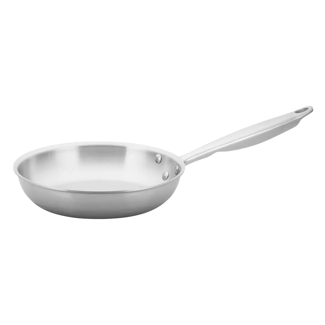 Winco TGFP-8 Tri-Gen™ Induction-Ready Fry Pan, 8" Dia., Round, Riveted Handle
