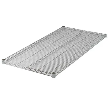 Winco VC-2130 30" x 21" Chrome Plated Wire Shelf, Includes: (4) Sleeve Clips Per Shelf
