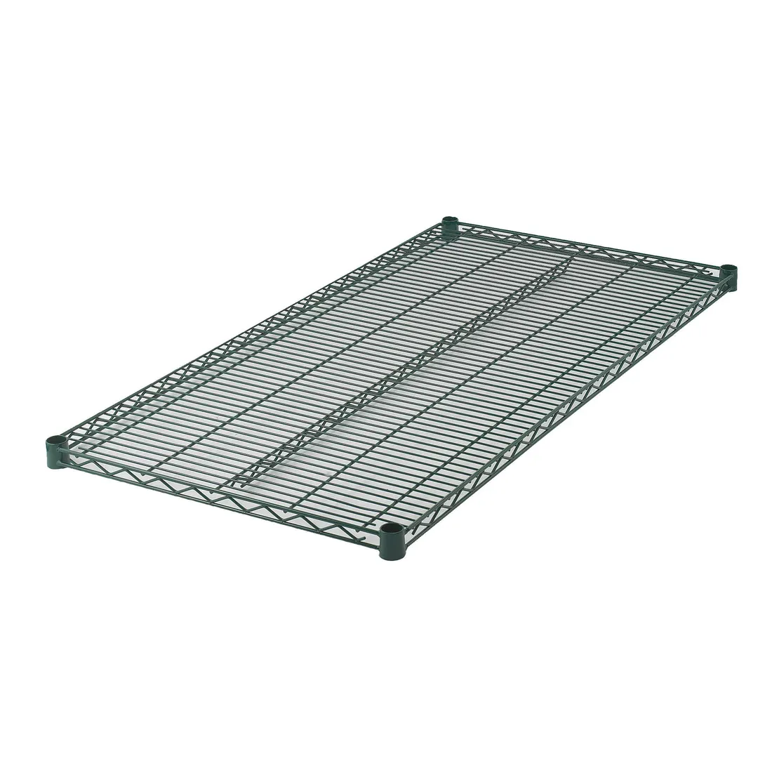 Winco VEX-2130 30" x 21" Epoxy Coated Wire Shelf, Includes (4) Sleeve Clips Per Shelf