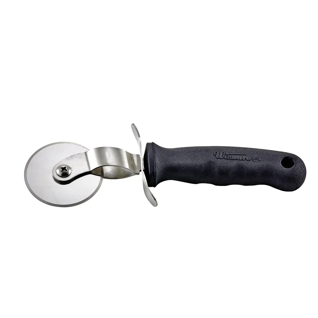 Winco VP-315 Small Pizza Cutter Stainless Steel Wheel 2-1/2" Blade - Black