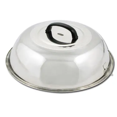 Winco WKCS-18 Wok Cover, 17-3/4" Dia., Round, with Handle, Stainless Steel