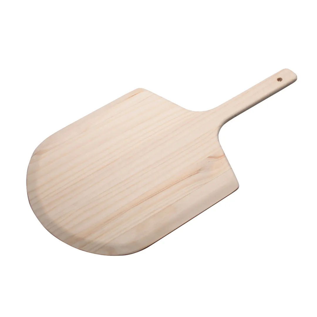 Winco WPP-1222 Wooden Pizza Peel with 12" x 13" Blade, 22" OAL
