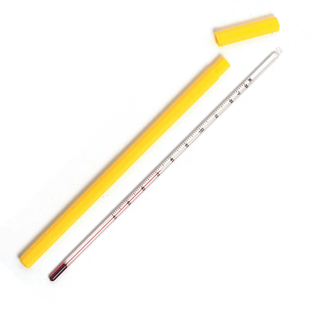 CDN TCH130 Chocolate Tempering Thermometer, 40-130°F Waterproof, Lab Glass, Non-Mercuric Column