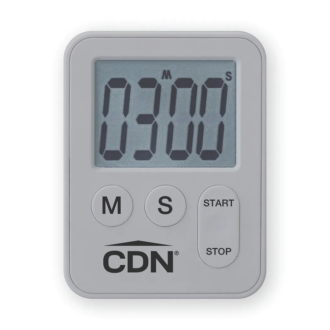 CDN Measurement Tools TM28-S Mini Timer, 2-1/10"W x 3/8"D x 2-3/4"H, 100-Minute, 60-Second Alarm