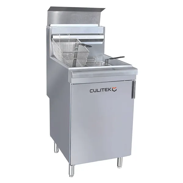 Culitek CULGF150LP 21" Floor Model Lp Gas Full Pot Fryer, 70 lbs