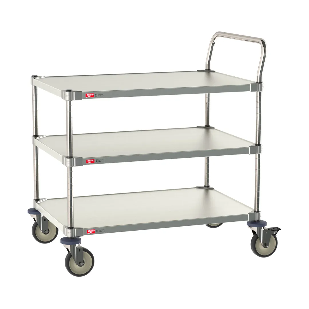 Metro MCP316-2436FF-3 Metro 24" X 36" Stainless 316 Grade Cart, 3 Shelves