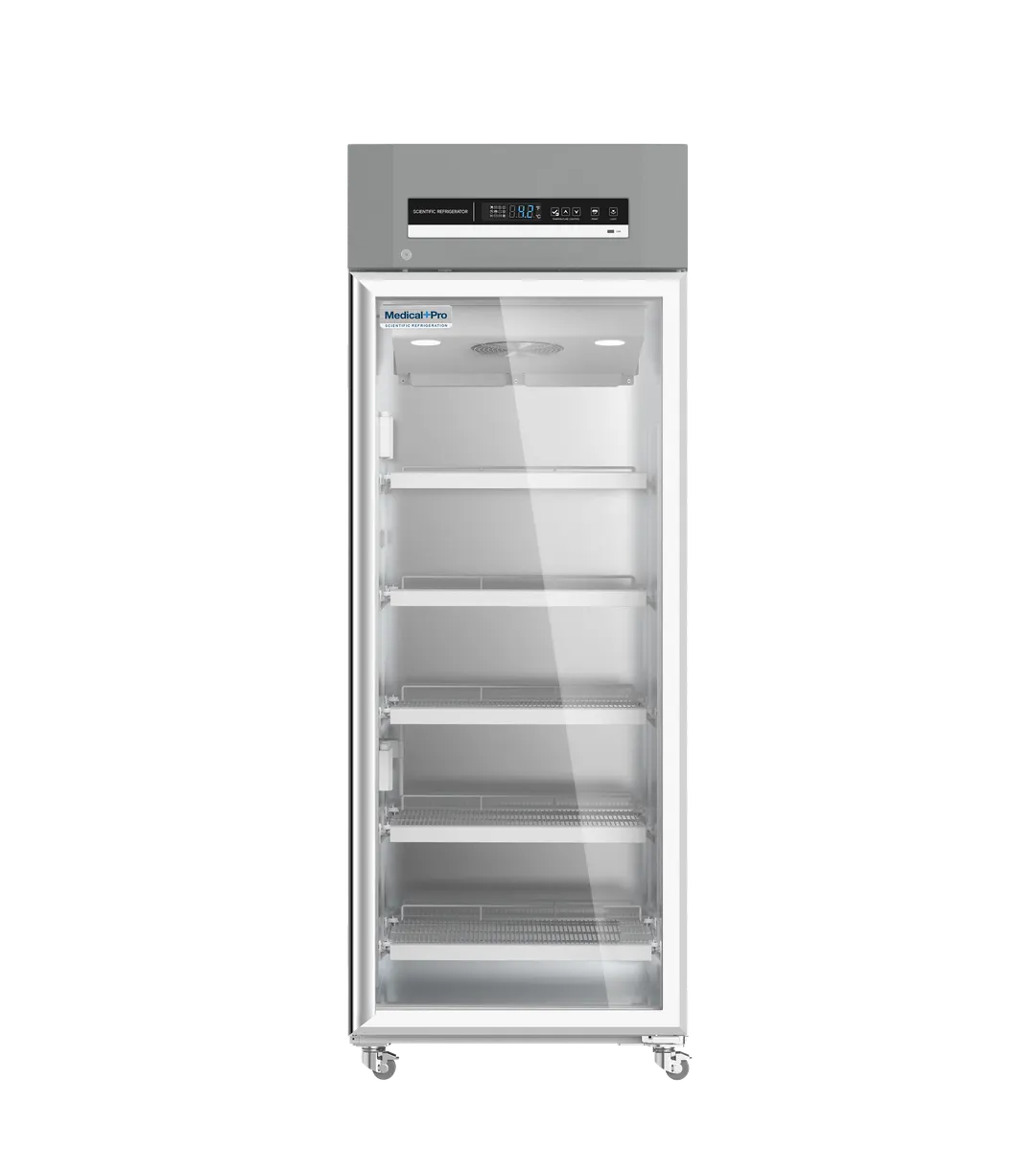 Migali MP-23RG-HC 28" Glass Door Medical Refrigerator, 23 cu ft, +2°C‑+8°C, Alarms, 115V NEMA Plug