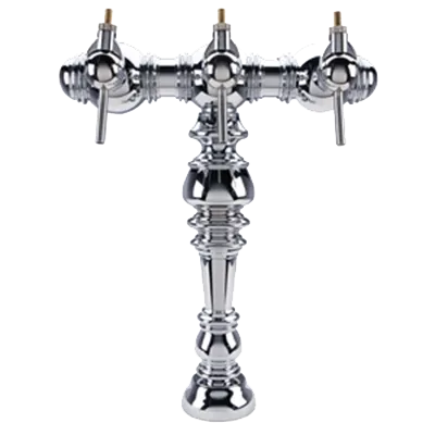Micro Matic CELINE-3-W Top Wine Font 15" W x 16" H AirCooled 1-Col 3 Chrome Faucets 1/4" GEN-X Tubing