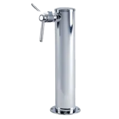 Micro Matic D4743T-W Column Wine Font, 3" x 12" H, Steel Faucet, Chrome-Plated Bonnet, 4-1/2" Base