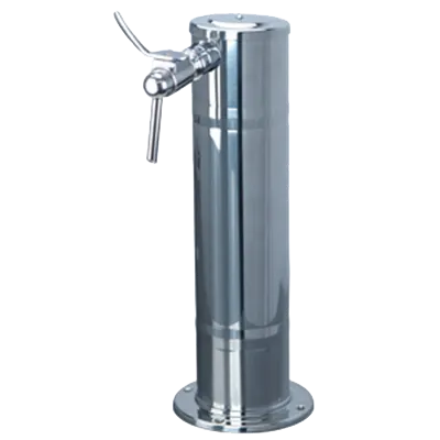 Micro Matic DS-141-PSS-W Tap Tower 4" D x 16-1/2" H Air-Cooled 304 SS Faucet 1/4" I.D. GEN-X Gaskets