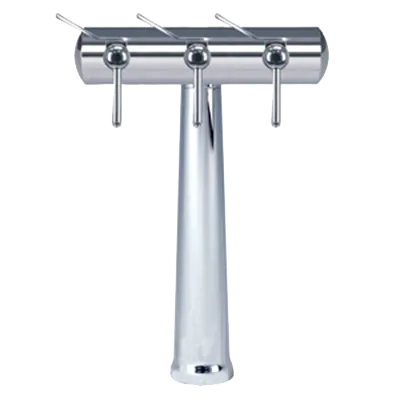 Micro Matic HAVANA3-C-W Countertop Wine Font, 12-1/2"W x 17"H, Air-Cooled, Chrome, 3 Steel Faucets