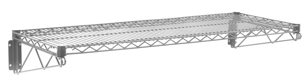 Olympic J1848WSG-SR 48"W x 18"D Wall Mount Wire Shelf Kit, Gray-Guard Epoxy Finish, NSF
