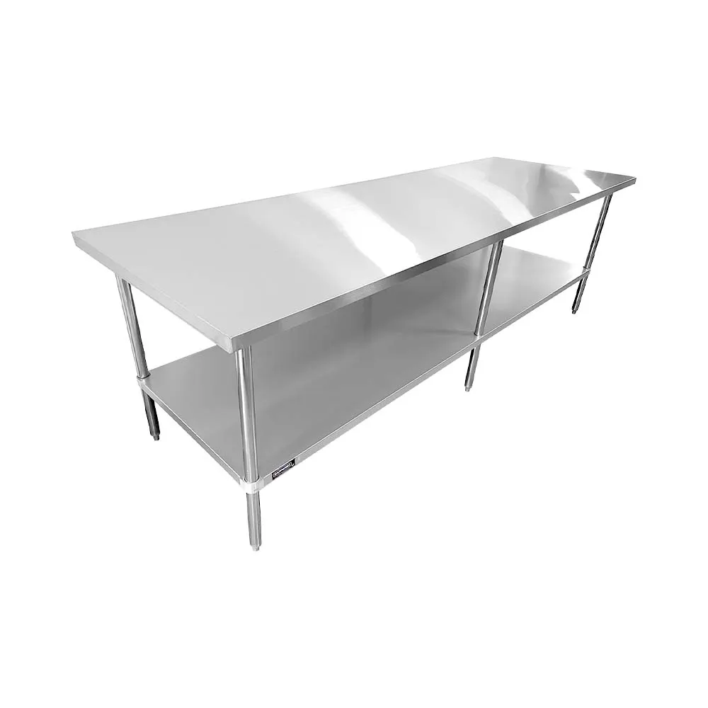Sapphire Manufacturing SMTE-14120S Worktable 14"X120"X35"H, 18Ga.430 Ss Flat Top