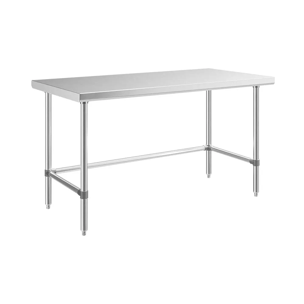 Sapphire Manufacturing SMTEO-1860S 60" Open Base Work Table w/Side & Rear Crossrails, 18 G. Flat Top