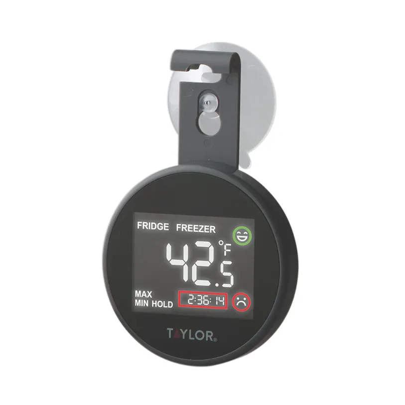 Taylor Precision 1445 Digital Refrigerator/Freezer Thermometer, LCD Readout, -40° to 176°F