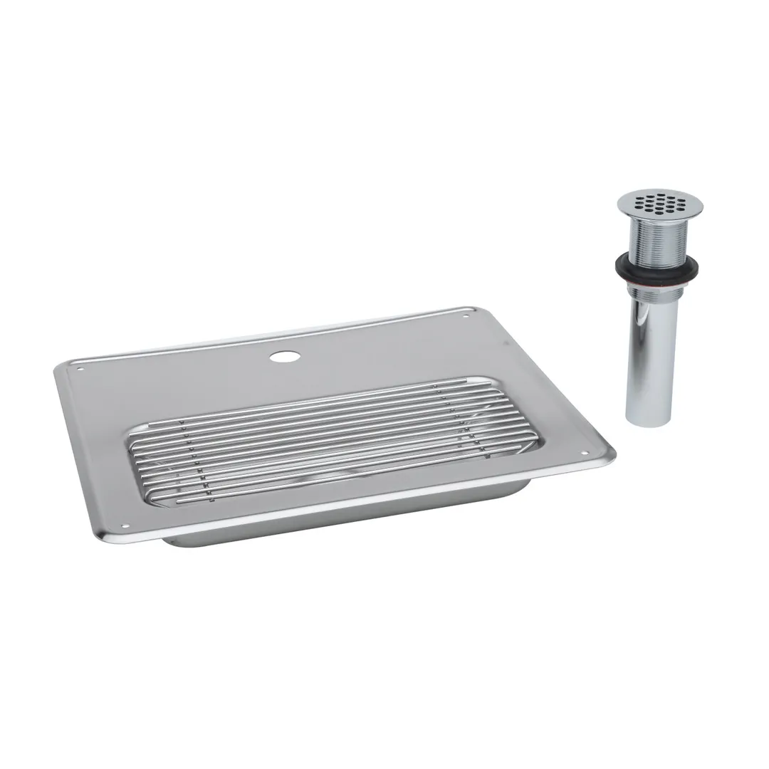T&S Brass B-1231 Drip Pan, Drop In Grid, Stainless Steel