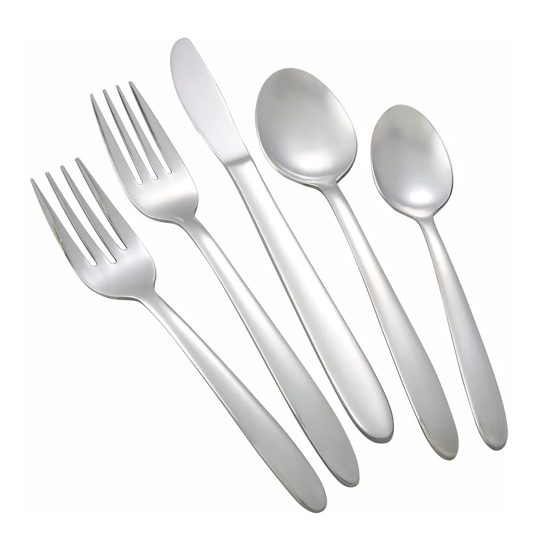 Winco 0019-04 - Soup Bouillon Spoon, 5-5/8" Flute, 18/0 Stainless Steel, Mirror Finish - 1 Dozen