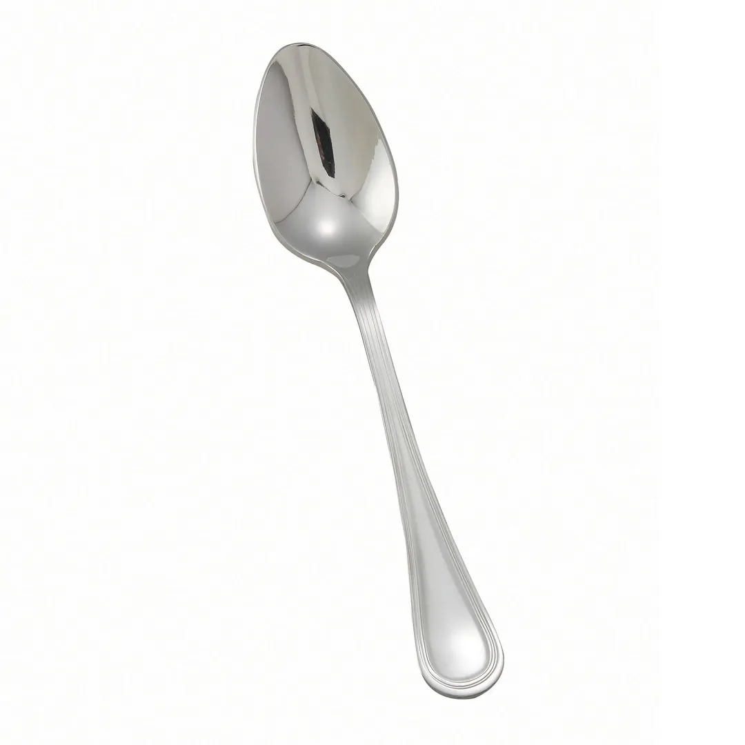 Winco 0030-03 Dinner Spoon, 7-1/4" Heavy, 18/8 Stainless Steel, Mirror Finish, Shangarila - 1 Dozen