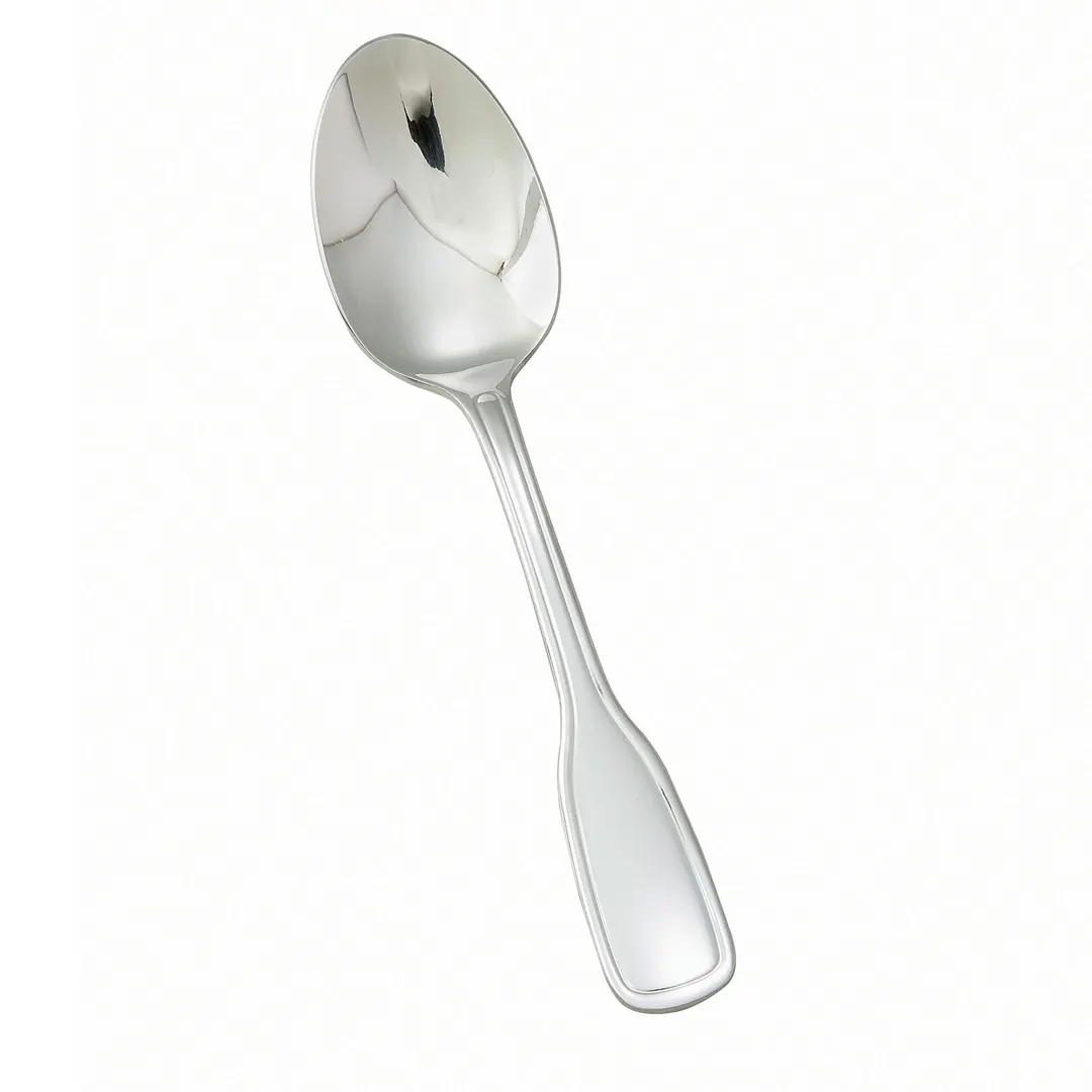 Winco 0033-03 Dinner Spoon, 7-3/8" Oxford, Heavy 18/8 Stainless Steel, Mirror Finish - 1 Dozen