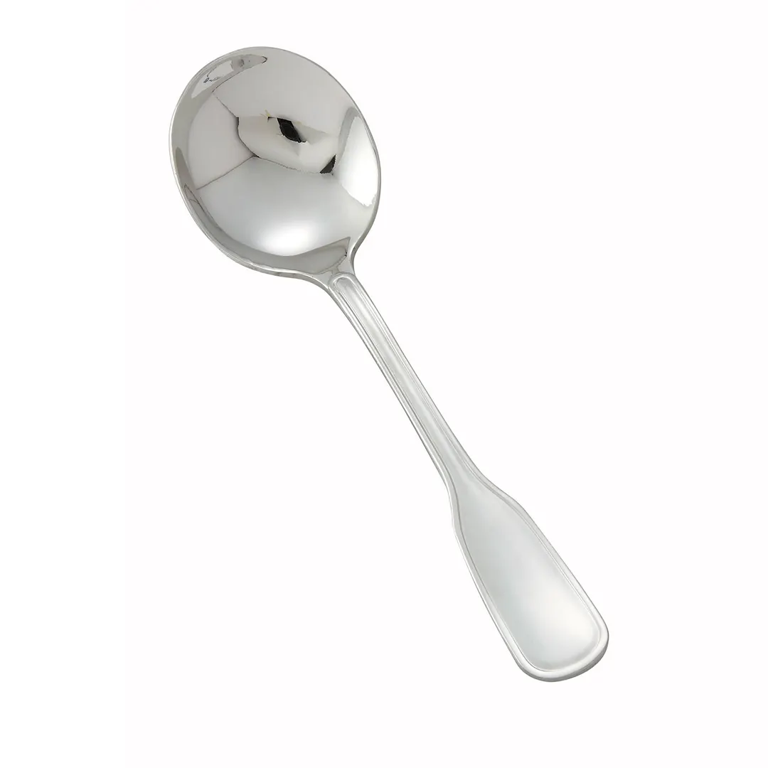 Winco 0033-04 - 6" Oxford Bouillon Spoon, Heavy 18/8 Stainless, Mirror Finish, 5-6" Length - 1 Dozen