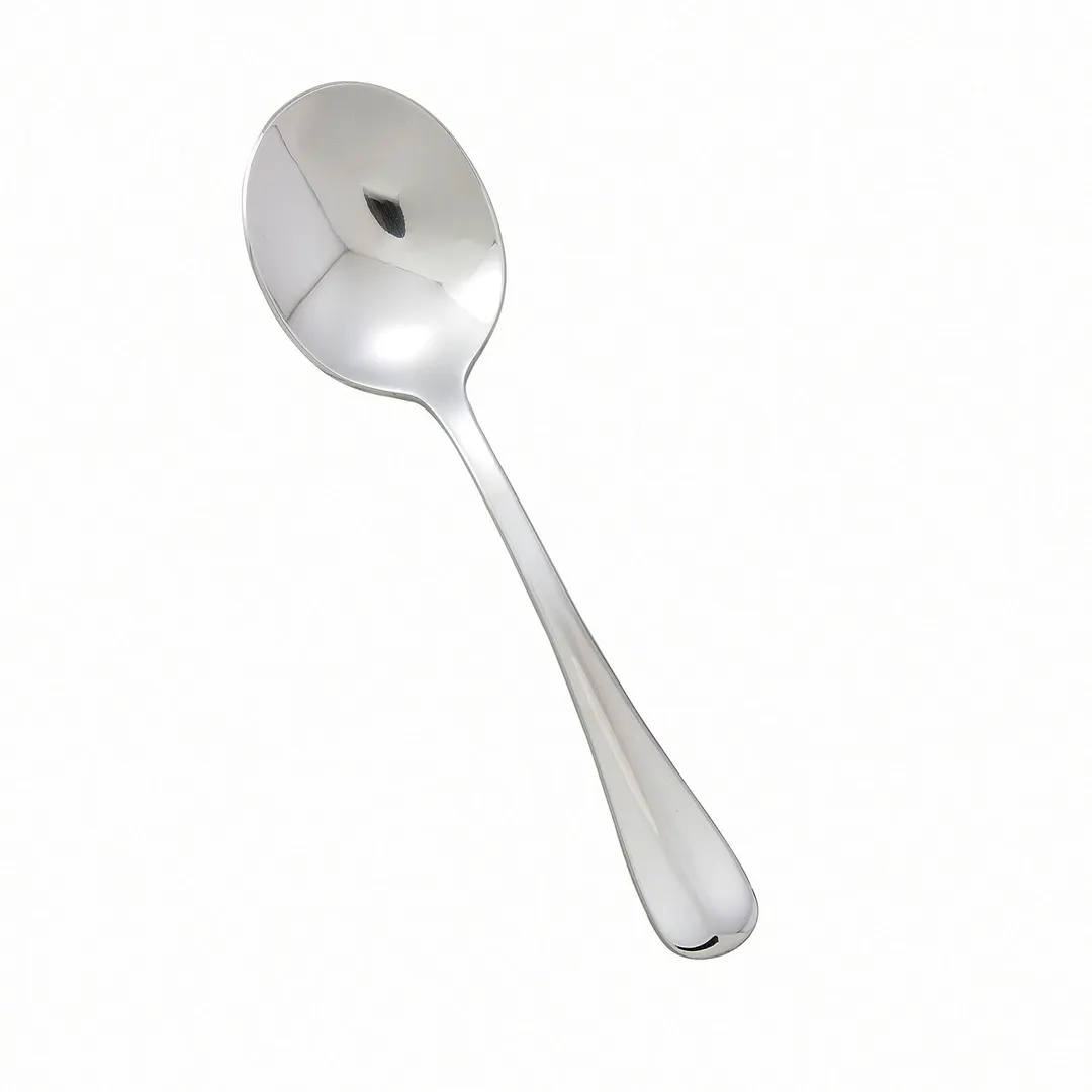 Winco 0034-04 - Bouillon Spoon, 6-15/16" Heavy Weight, 18/8 Stainless Steel, Mirror Finish - 1 Dozen