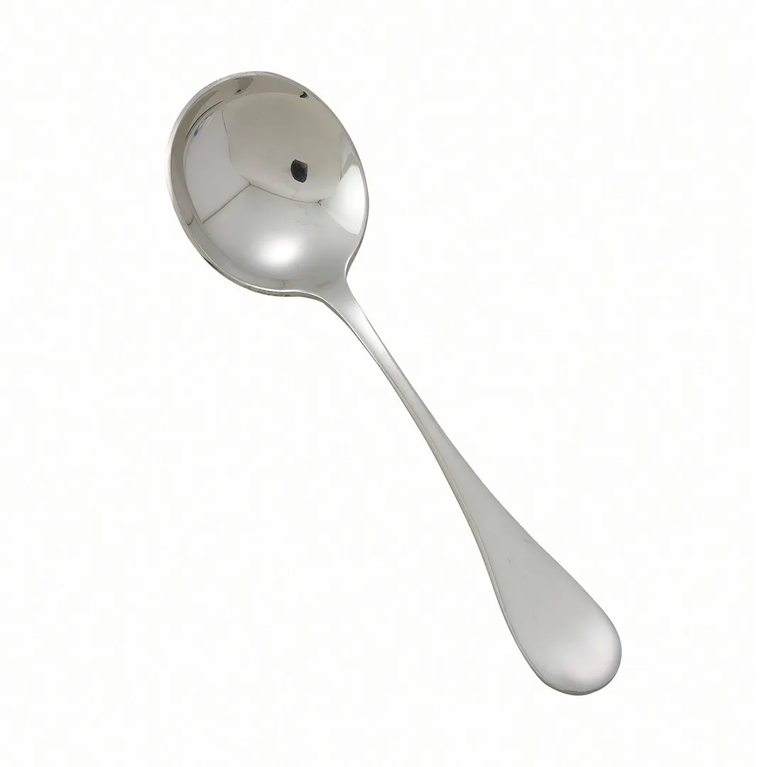 Winco 0037-04 - Venice Mirror-Finish Bouillon Spoon, 6-1/4" Heavy 18/8 Stainless Steel - 1 Dozen