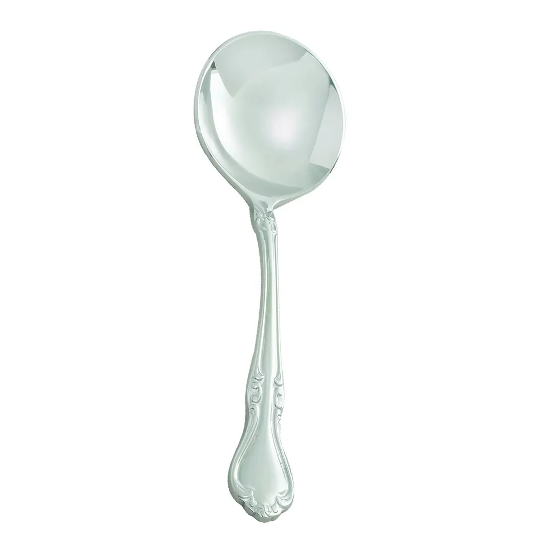 Winco 0039-04 Chantelle Bouillon Spoon, 5-7/8" Mirror‑Finish 18/8 Stainless Steel, 5‑6" - 1 Dozen