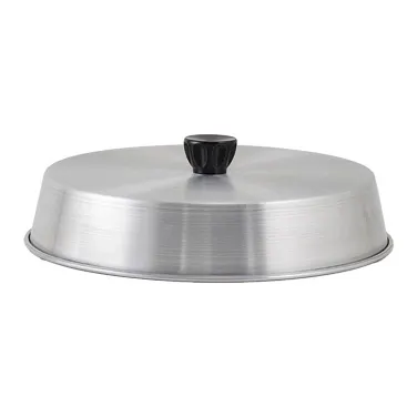 Winco ADBC-10 10" Round Aluminum Basting Cover w/ Bakelite Handle