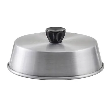 Winco ADBC-7 7" Round Aluminum Basting Cover w/ Bakelite Handle