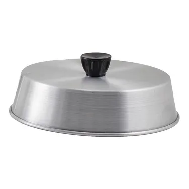 Winco ADBC-8 8" Round Aluminum Basting Cover w/ Bakelite Handle