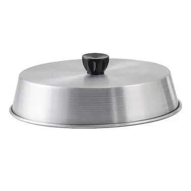 Winco ADBC-9 9" Round Aluminum Basting Cover w/ Bakelite Handle