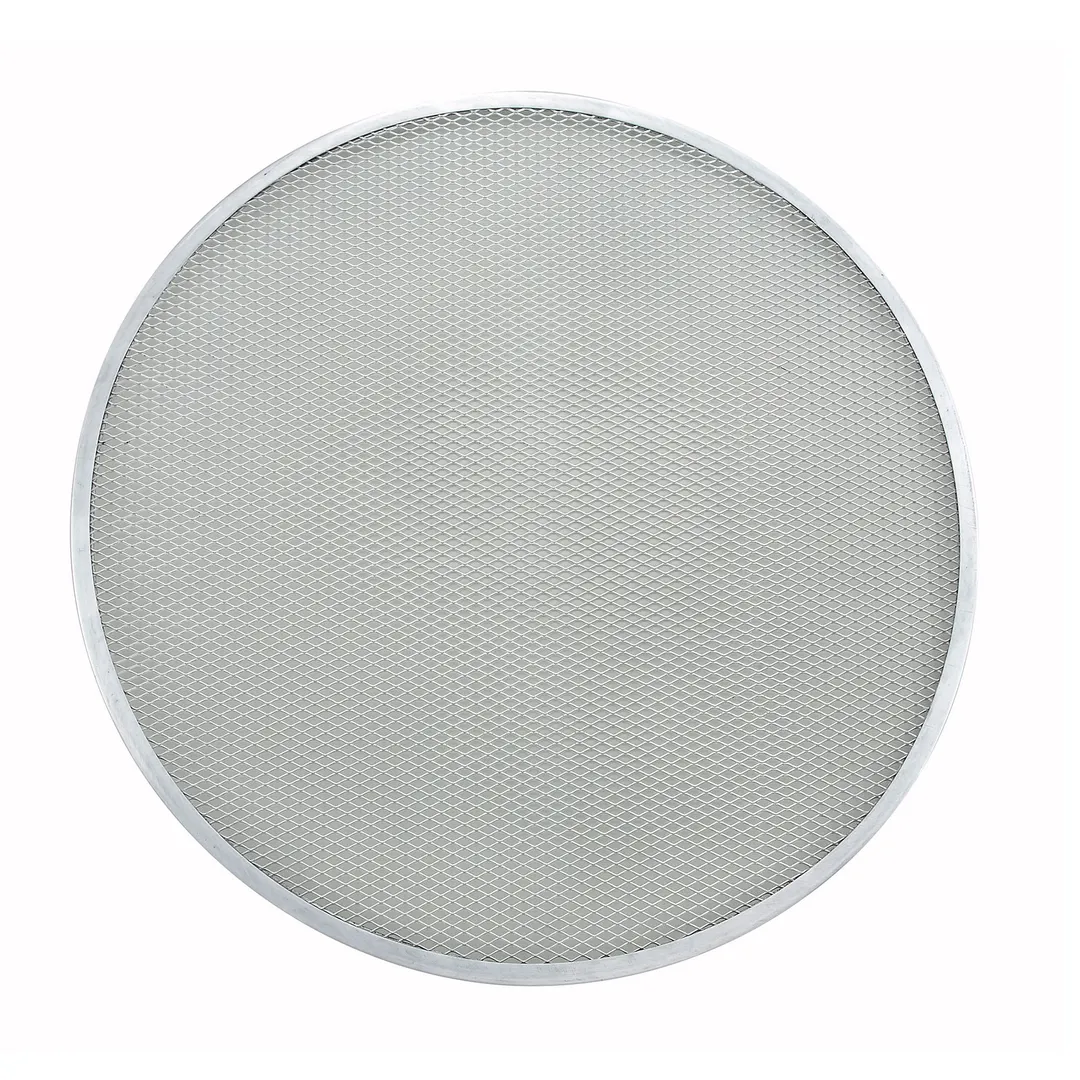 Winco APZS-20 Seamless 20" Aluminum Mesh Pizza Screen, Round