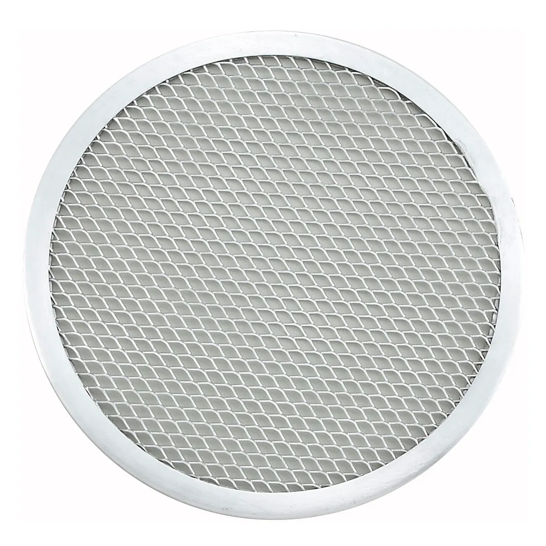 Winco APZS-7 Seamless 7" Aluminum Mesh Pizza Screen, Round