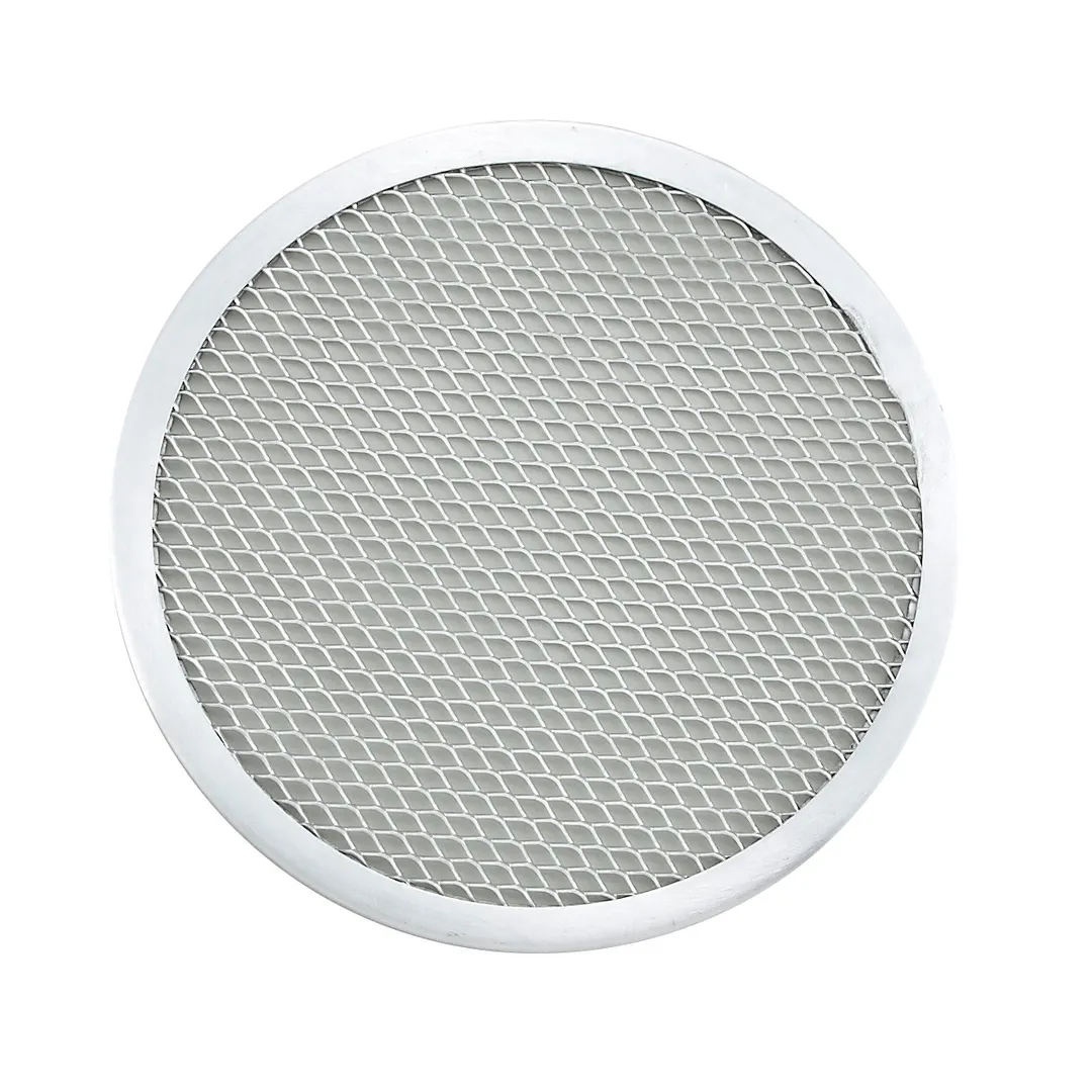Winco APZS-8 Seamless 8" Aluminum Mesh Pizza Screen, Round