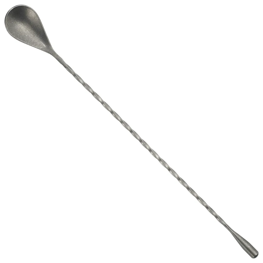 Winco BABS-12CS 12" After 5 Bar Spoon, Teadrop End, 18/8 Stainless Steel