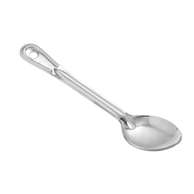 Winco BSOT-11 11" Solid Stainless Steel Basting Spoon, 1.2 mm