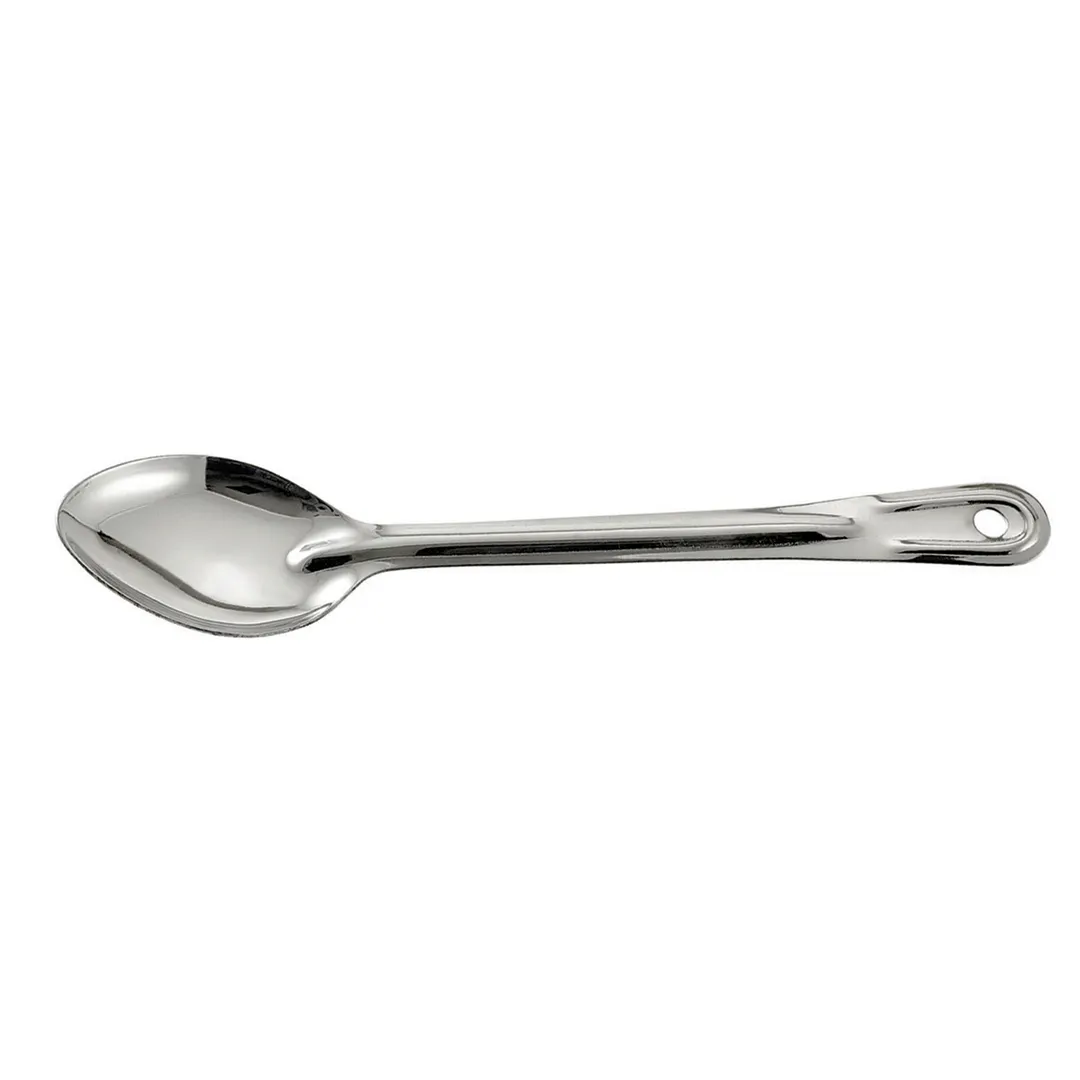 Winco BSOT-13H 13" Solid Basting Spoon, with 1.5 Mm Stainless Steel