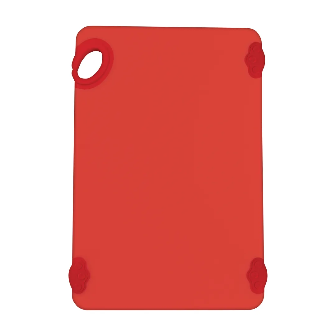 Winco CBK-1218RD Red StatikBoard Co-Polymer Plastic Cutting Board  - 12" x 18" x 1/2"