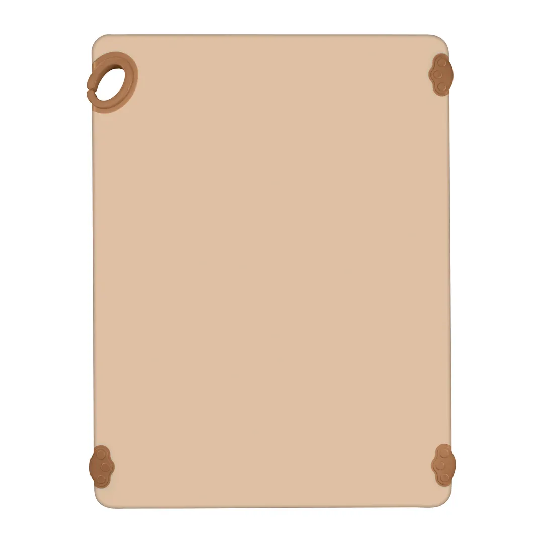 Winco CBK-1824BN Brown StatikBoard Plastic Cutting Board - 18” x 24” x 1/2"