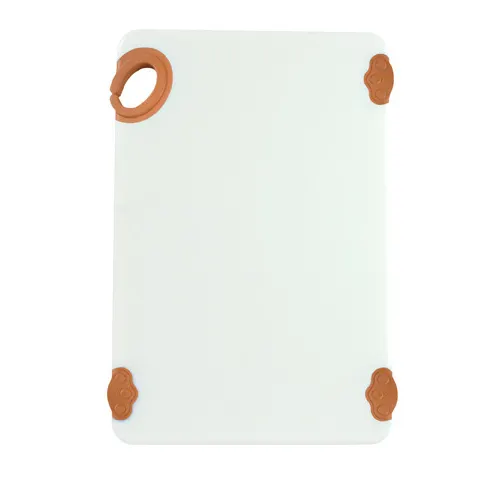 Winco CBN-1218BN  Brown StatikBoard Plastic Cutting Board - 12" x 18" x 1/2"