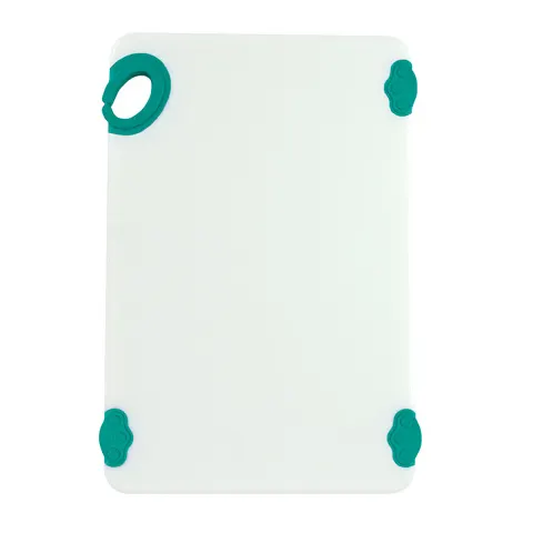 Winco CBN-1218GR Green StatikBoard Co-Polymer Plastic Cutting Board - 12" x 18" x 1/2"