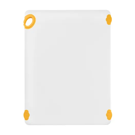 Winco CBN-1824YL Yellow StatikBoard Co-Polymer Plastic Cutting Board - 18” x 24” x 1/2"