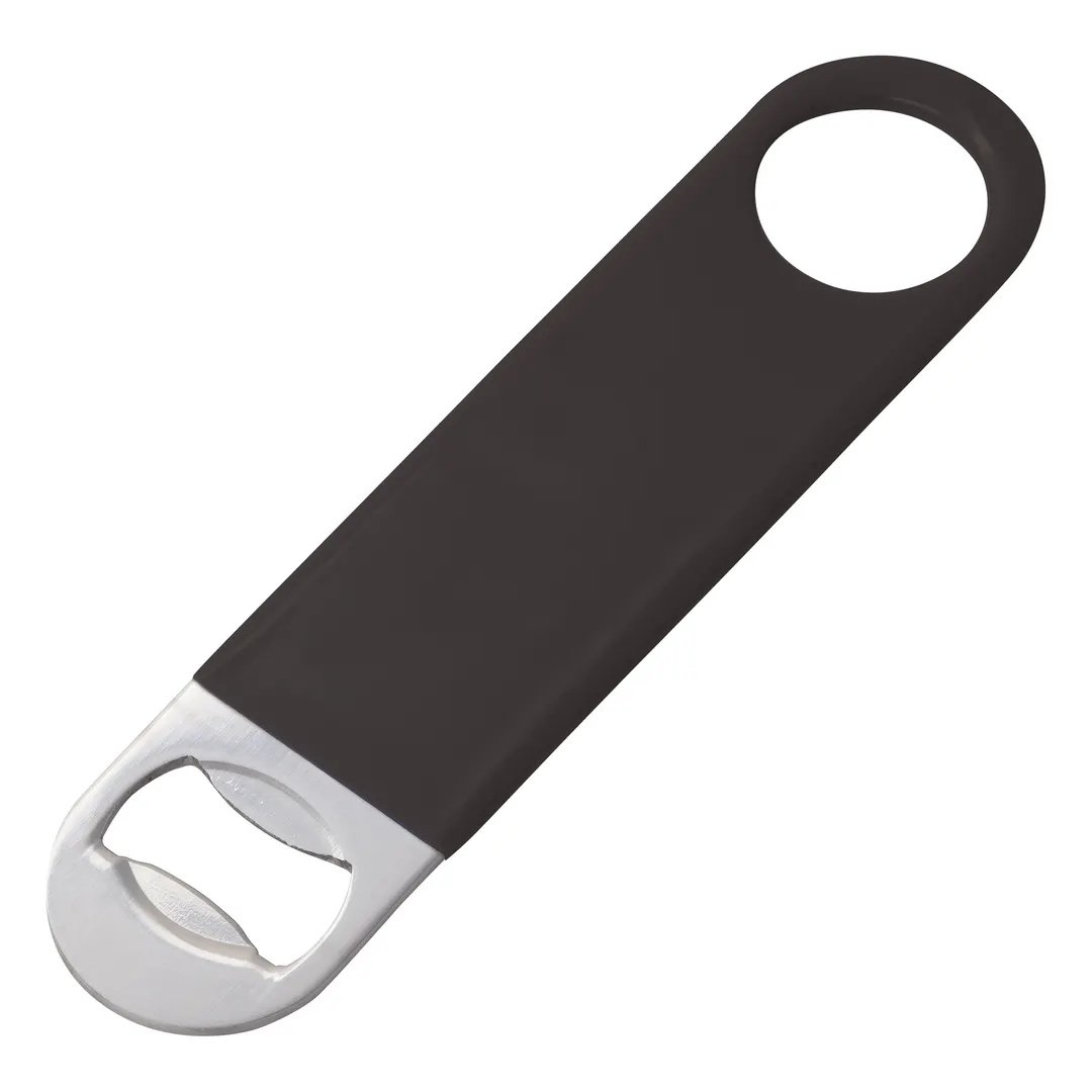 Winco CO-301PK Black Flat Bottle Opener, 7"L