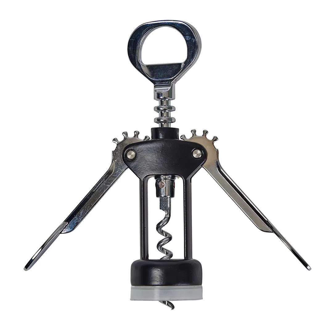 Winco CO-701 Cork Screw, Wing Type, Black Coated